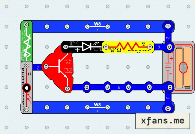 Adjustable Night-Light Threshold final circuit diagram