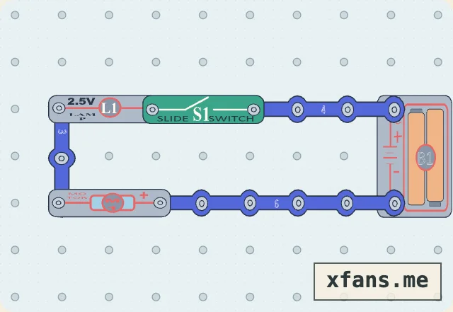 Lamp and Fan in Parallel final circuit diagram