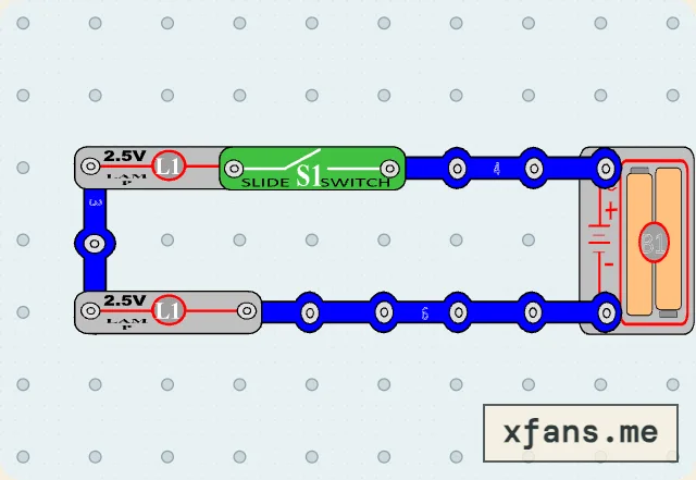 Two Lamps in Parallel final circuit diagram