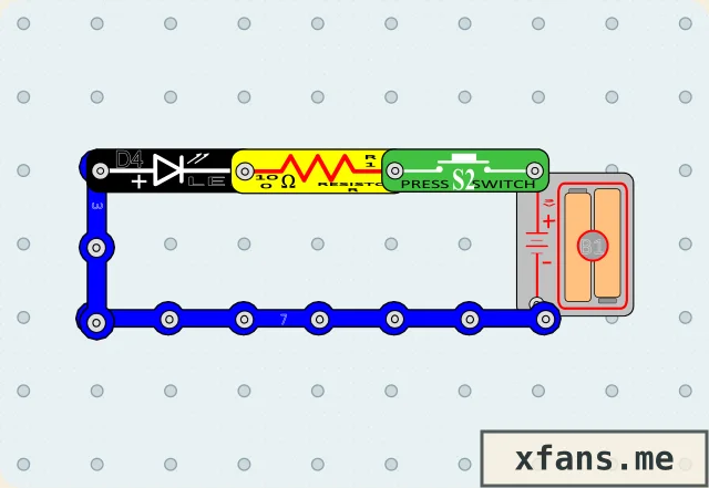 Morse Code LED final circuit diagram