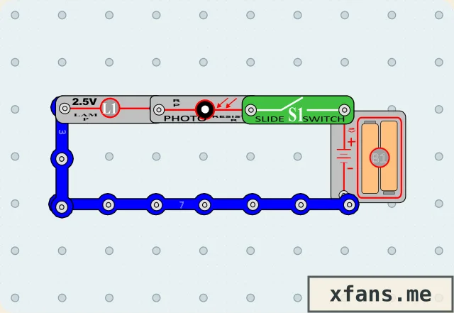 Photoresistor Lamp Dimmer final circuit diagram
