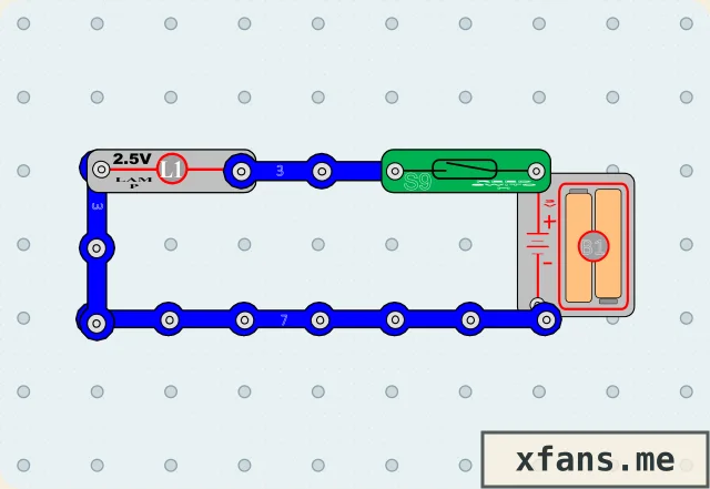 Magnetic Reed-Switch Lamp final circuit diagram