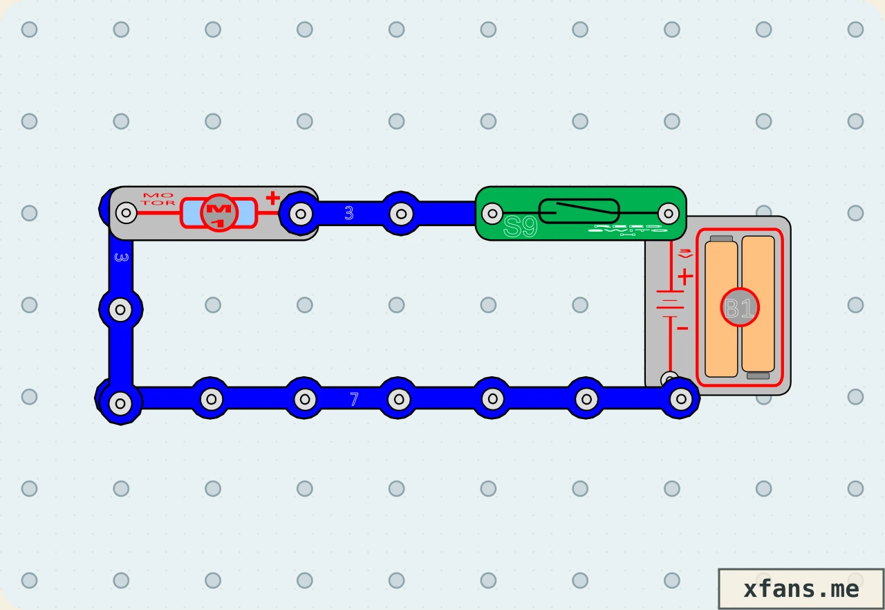 Magnetic Motor Control final circuit diagram with labeled electronic components