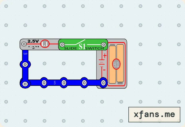 Switch-Controlled Lamp final circuit diagram