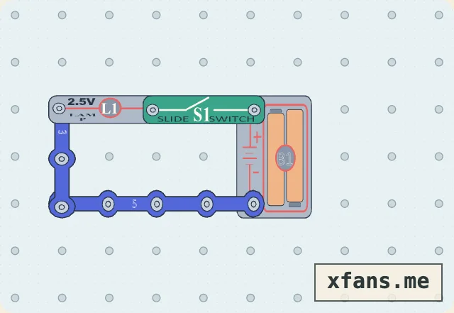 Switch-Controlled Lamp final circuit diagram