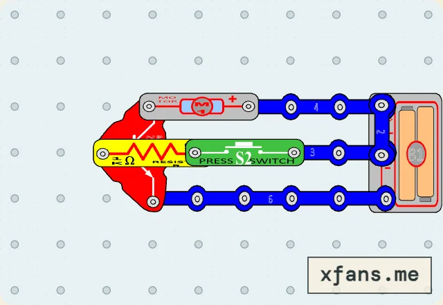Transistor Motor Driver final circuit diagram